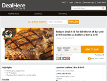 Tablet Screenshot of dealhere.com